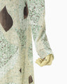 Marble Print Jersey Dress - green