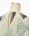 Marble Print Jersey Dress - green