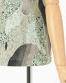 Marble Print Jersey Short Sleeve Top - green