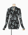 Velour Jersey Top - black