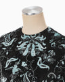 Velour Jersey Top - black