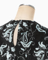 Velour Jersey Top - black