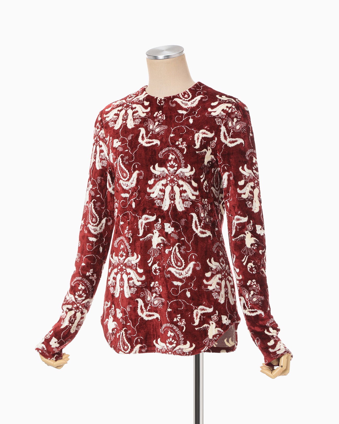 Velour Jersey Top - red