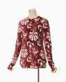 Velour Jersey Top - red