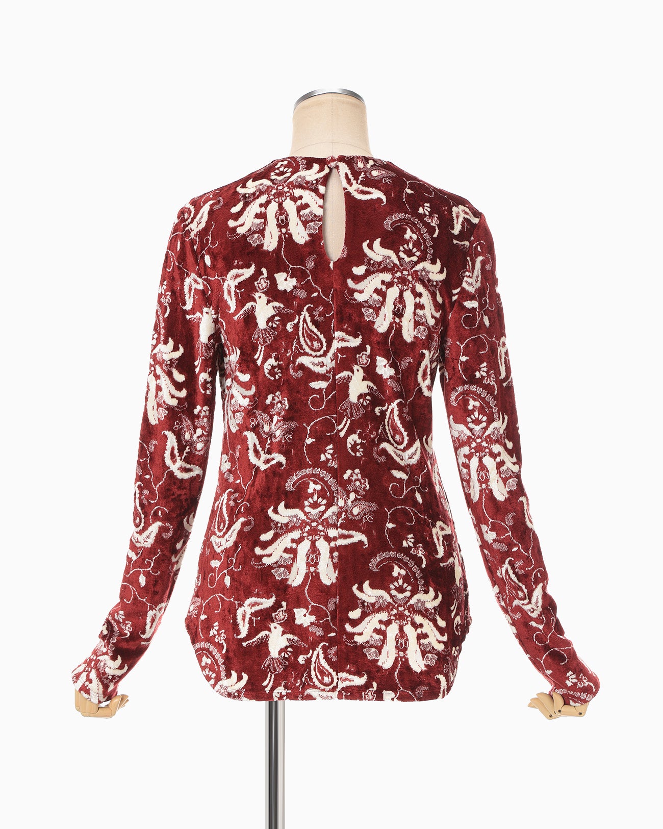 Velour Jersey Top - red