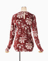 Velour Jersey Top - red
