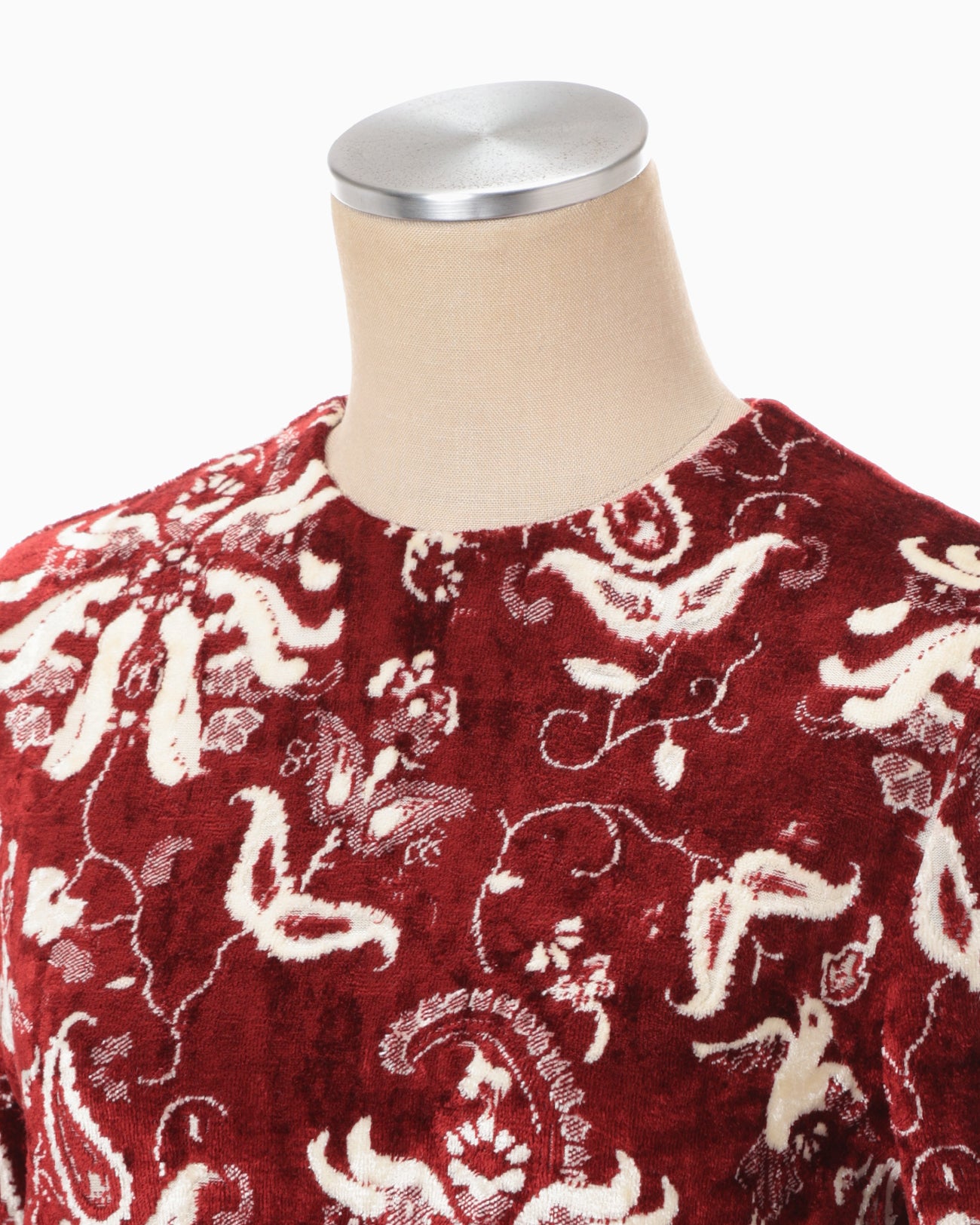 Velour Jersey Top - red