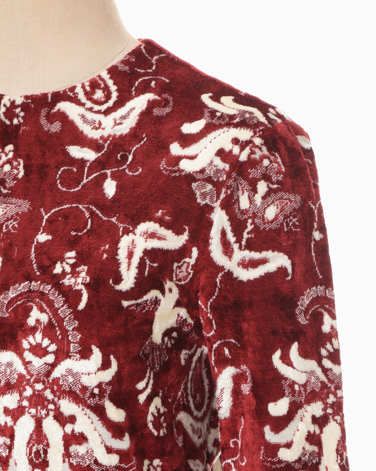 Velour Jersey Top - red