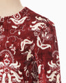 Velour Jersey Top - red