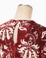 Velour Jersey Top - red