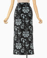 Velour Jersey I-Line Skirt - black