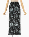 Velour Jersey I-Line Skirt - black