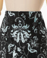 Velour Jersey I-Line Skirt - black