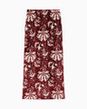 Velour Jersey I-Line Skirt - red