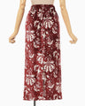 Velour Jersey I-Line Skirt - red