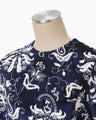 Velour Jersey Top - navy
