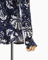 Velour Jersey Top - navy