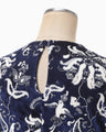 Velour Jersey Top - navy