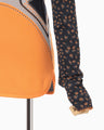 Floral Jacquard High Neck Knitted Top - navy