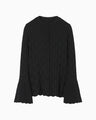 Links Stitch Knitted Cardigan - black
