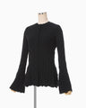 Links Stitch Knitted Cardigan - black