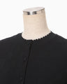 Links Stitch Knitted Cardigan - black