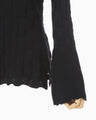 Links Stitch Knitted Cardigan - black