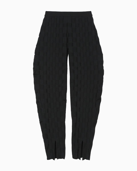 Links Stitch Knitted Trousers - black