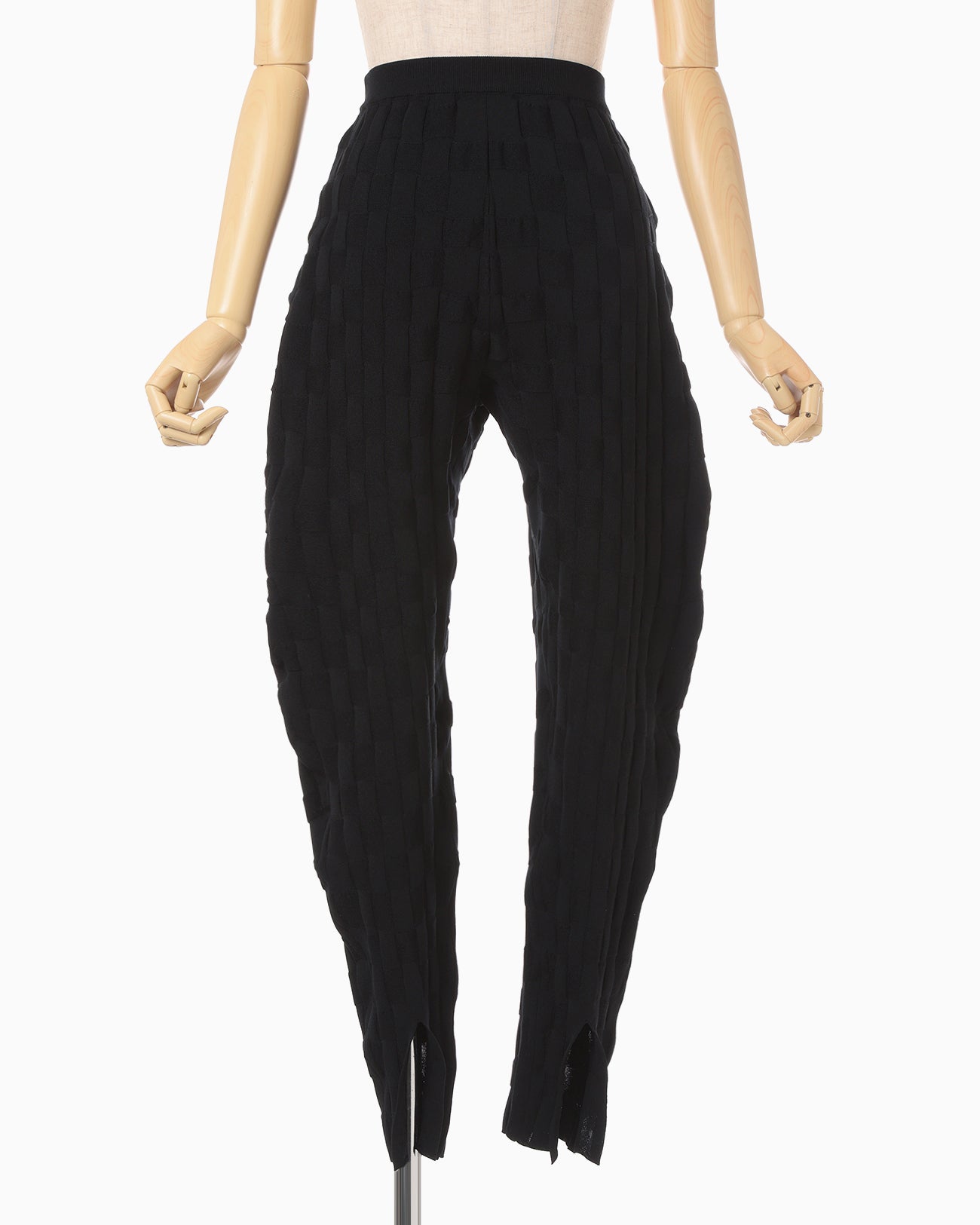 Links Stitch Knitted Trousers - black