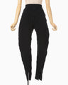 Links Stitch Knitted Trousers - black