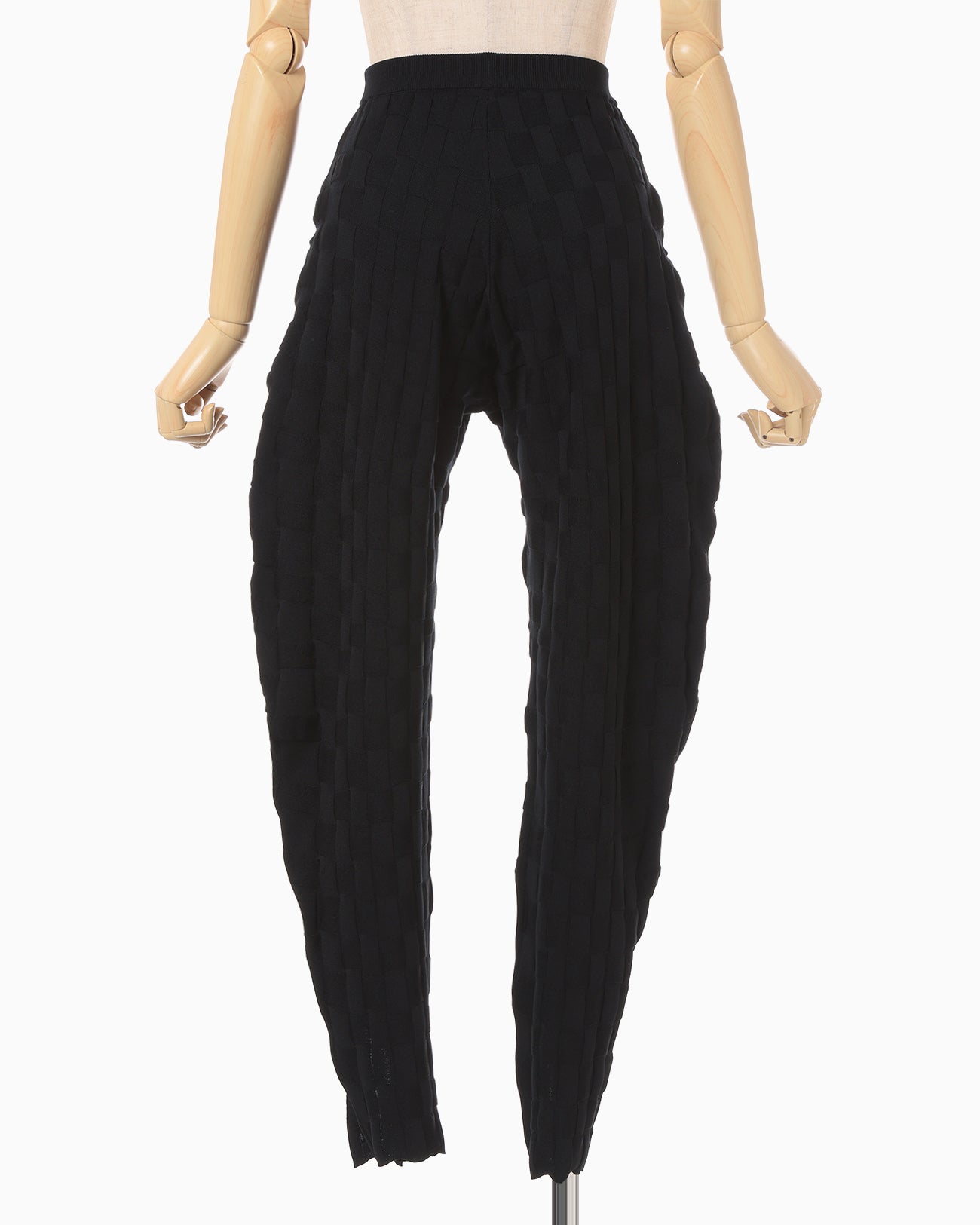 Links Stitch Knitted Trousers - black