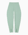 Links Stitch Knitted Trousers - light green