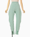 Links Stitch Knitted Trousers - light green