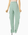 Links Stitch Knitted Trousers - light green