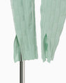 Links Stitch Knitted Trousers - light green