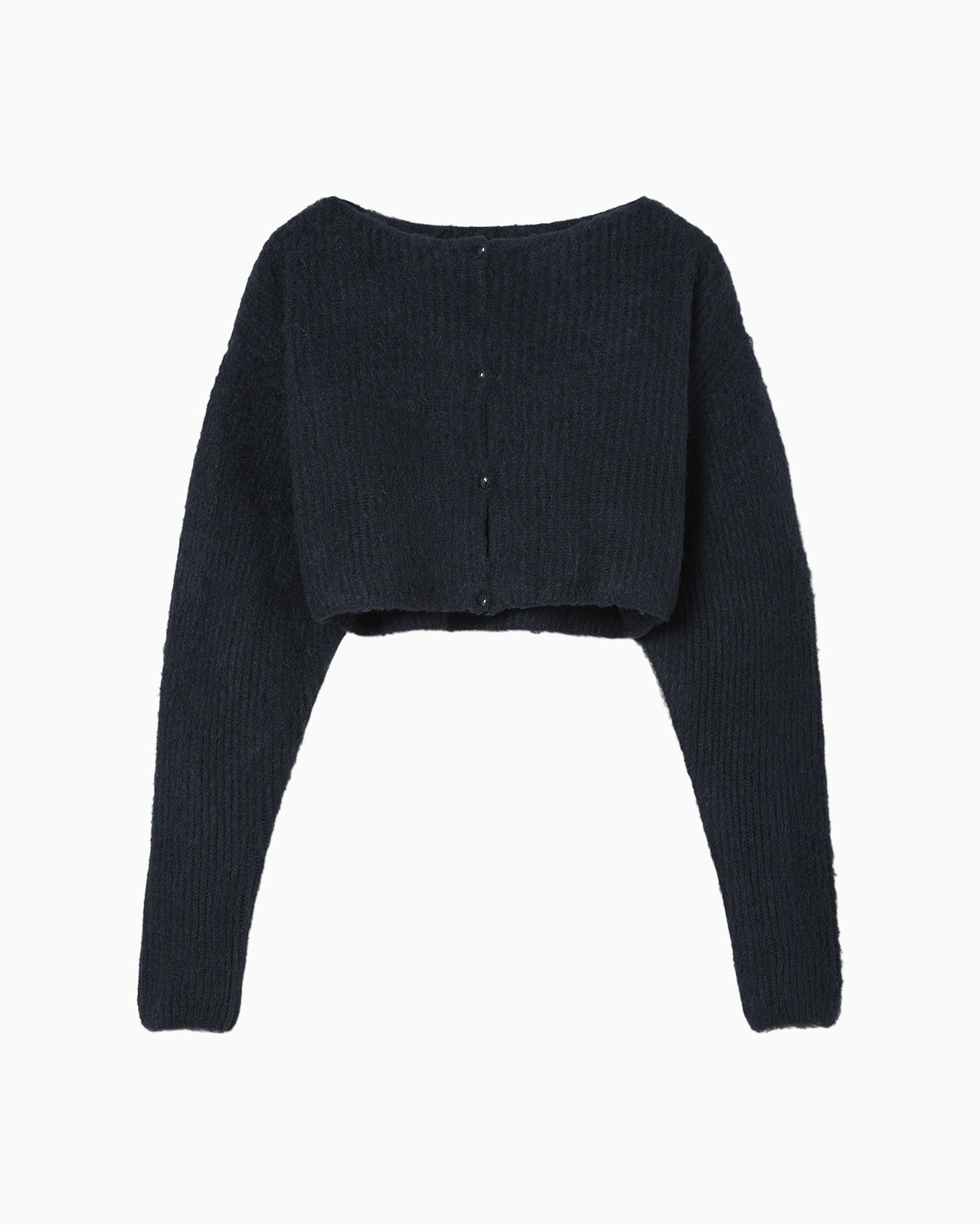 Silk Knited Cardigan - navy