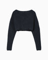 Silk Knited Cardigan - navy
