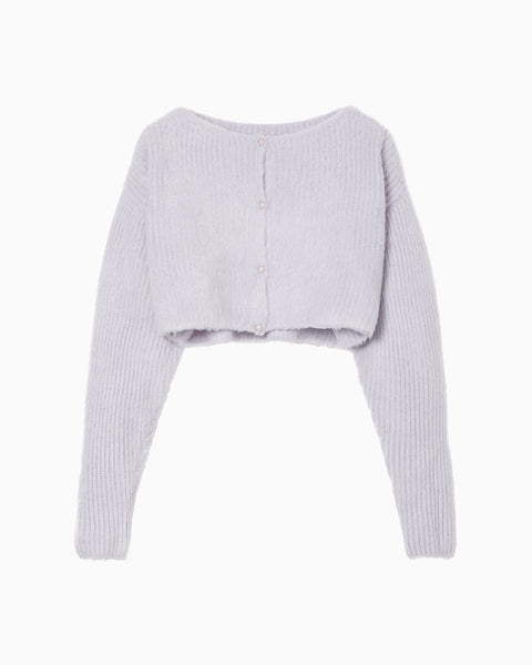 Silk Knited Cardigan - purple