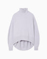 Silk Knited High neck Top - purple