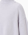 Silk Knited High neck Top - purple