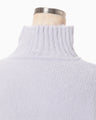 Silk Knited High neck Top - purple