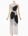 "Katachi" Motif Knited Dress - grey