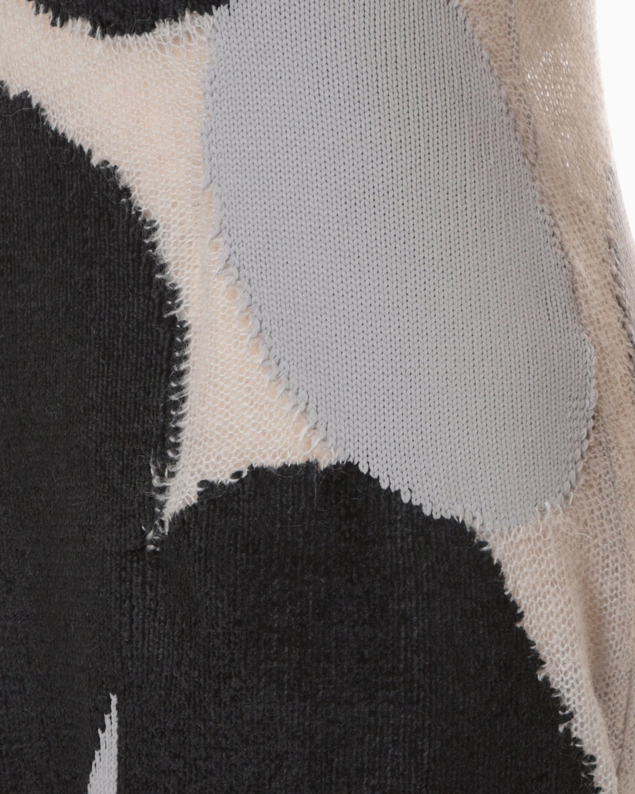 "Katachi" Motif Knited Dress - grey
