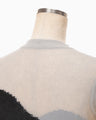"Katachi" Motif Knited Dress - grey