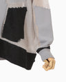 "Katachi" Motif Knited Top - grey