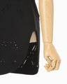 Eyelet Sleeveless Knitted Top - black
