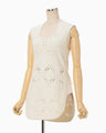Eyelet Sleeveless Knitted Top - ecru