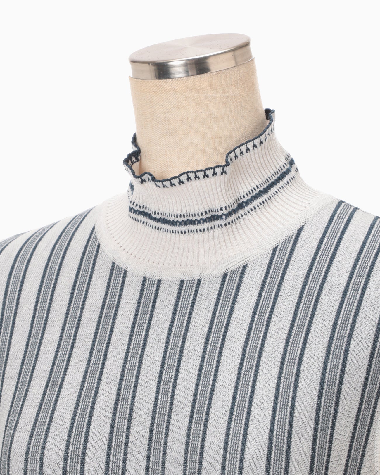 Asymmetric Knitted Volume Dress - grey