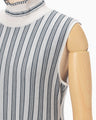 Asymmetric Knitted Volume Dress - grey