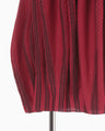 Asymmetric Knitted Volume Dress - red